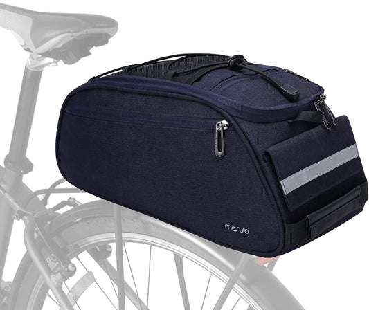 Bike Rack Bag, Waterproof Bicycle Trunk Pannier Rear Seat Pouch Cycling Bike Carrier Backseat Storage Luggage Saddle Shoulder Bag