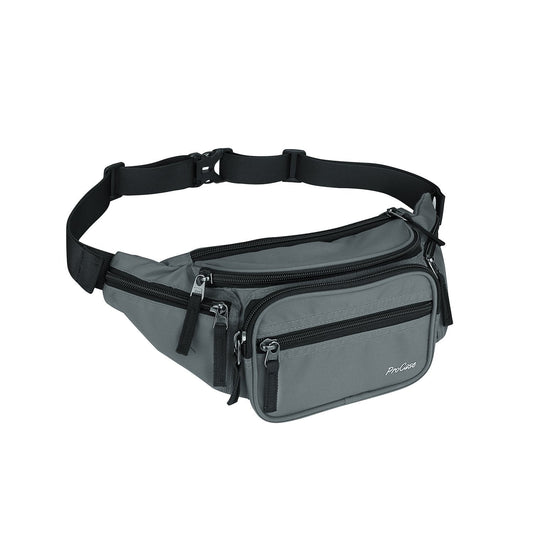 Waist Bag Fanny Pack for Travel Hiking Running Outdoor Sports -Grey
