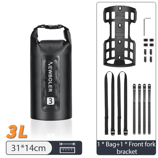 Portable Waterproof Bike Fork Bags 3L Portable Bike Bags Electric Scooter Bags Bicycle Front Bags Bicycle Fork Bags